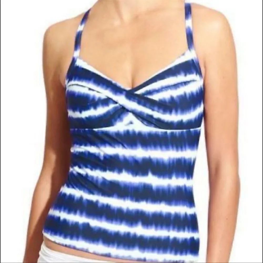 Athleta Del Mar Twister Tankini Size 32 D/DD